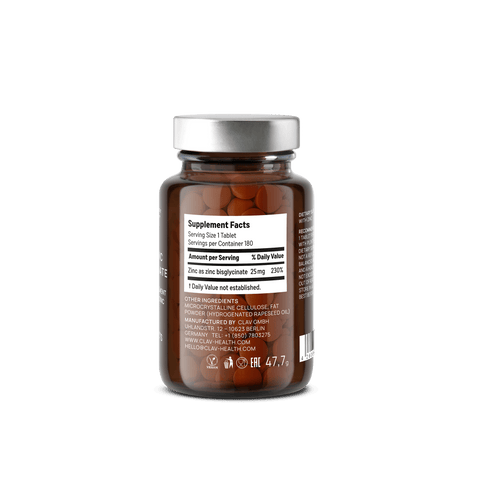 25mg-Zinc-Bisglycinate-Tablets