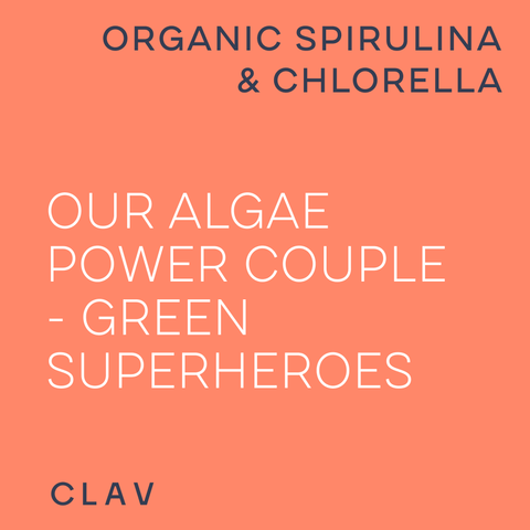 Organic Spirulina Chlorella Slogan